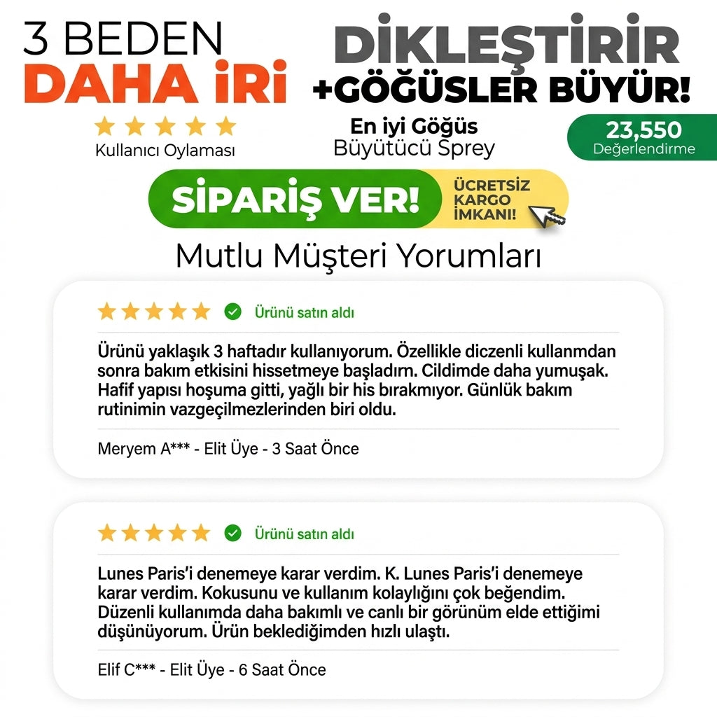 Göğüs Büyütücü Sprey